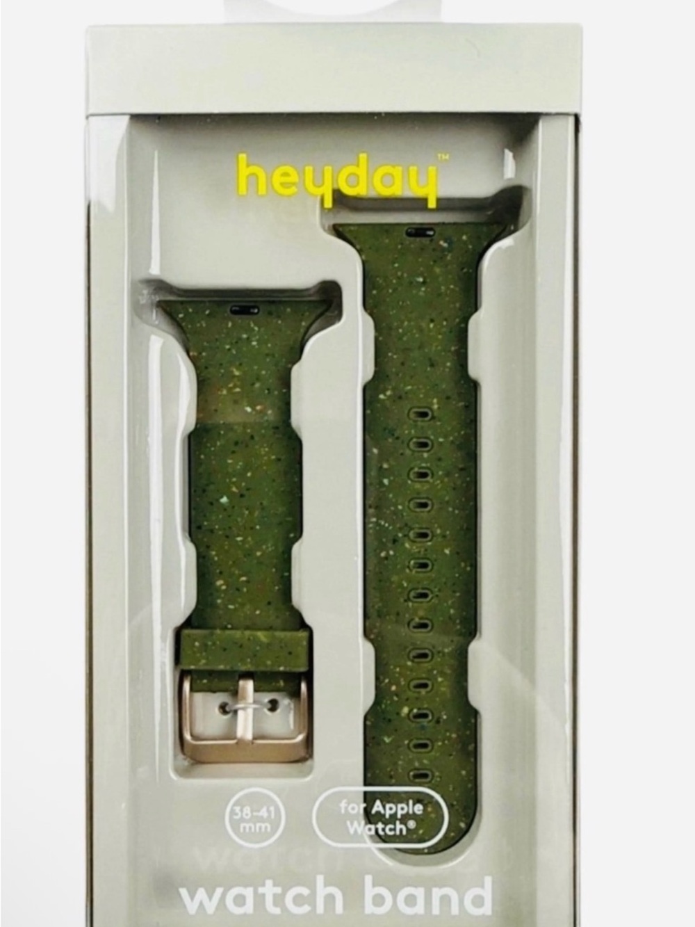heyday Olive Green Speckled Apple Watch Band